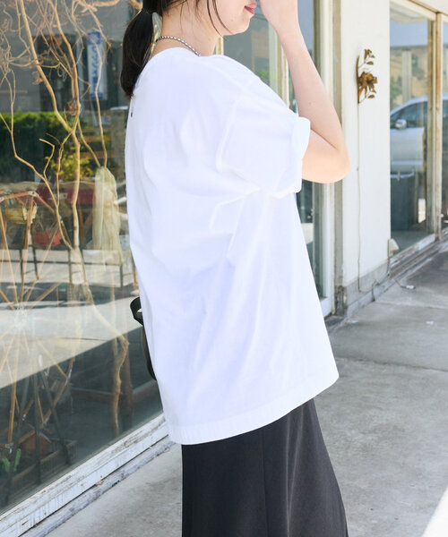 RIVE DROITE ホワイト 長袖 Tシャツ size FREE こなれ感◎】PhotoTee（Tシャツ/カットソー）｜RIVE DROITE