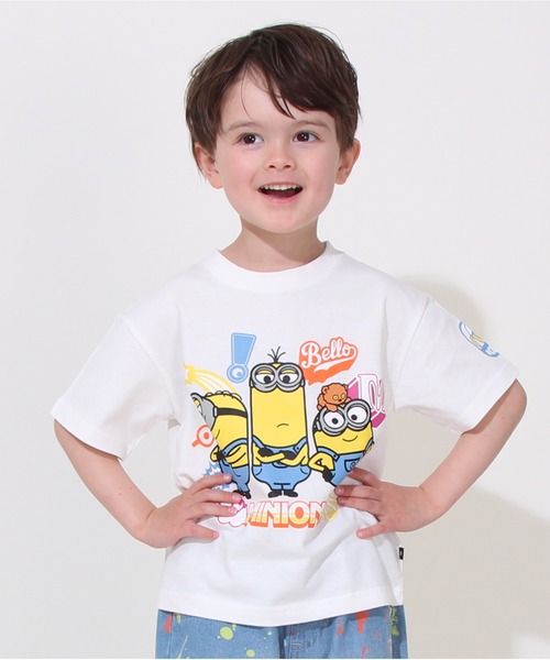 綿100％】 親子お揃い ミニオン キャラクター Tシャツ 0456K（Tシャツ