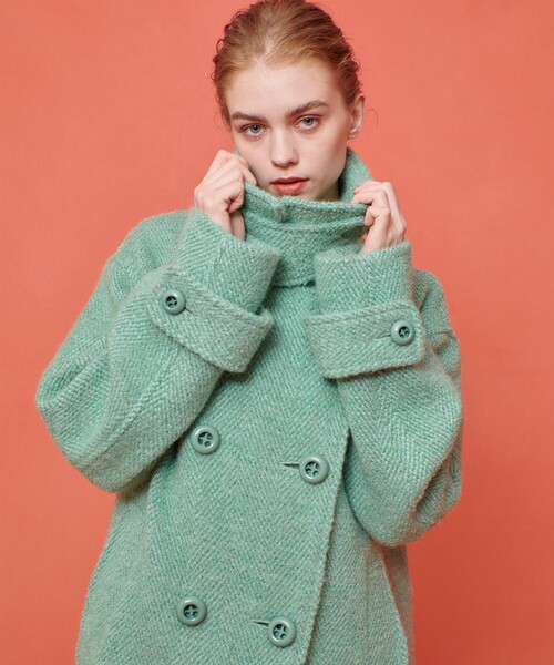 アルアバイル　ルルウィルビー ダブルビーバーロングコート allureville｜【LOULOU WILLOUGHBY】ダブルビーバーロングコート