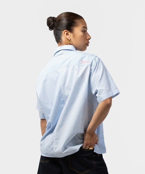 UNION(UNION TOKYO)(ユニオン)の「UNION REED SS WOVEN ユニオントーキョー(シャツ/ブラウス・メンズ・サックスブルー・MEDIUM/SMALL/X-LARGE/LARGE)」の1枚目の写真