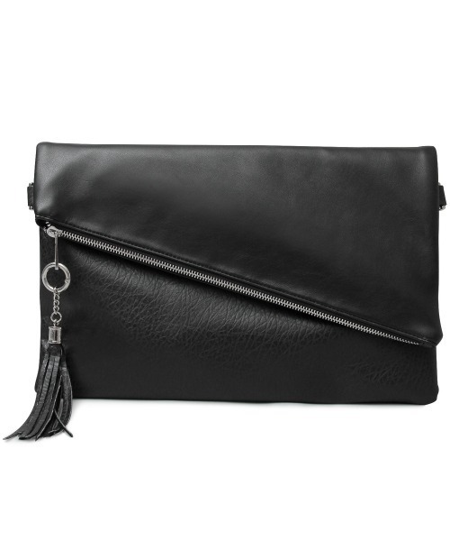 REGiSTA（レジスタ）の「REGiSTA スエードクラッチバッグ（クラッチバッグ・メンズ・ブラック系その他/グレー/ブラック・FREE）」の2枚目の写真