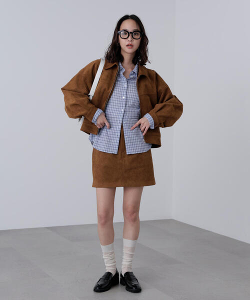 FREE'S MART（フリーズマート）の「◆シアースリムシャツ（シャツ/ブラウス・レディース・ブルー系その他/ホワイト/ブラウン・FREE）」の19枚目の写真