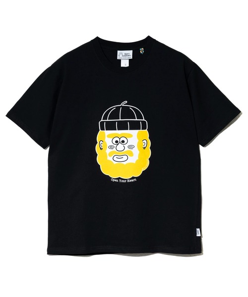 gym master(ジムマスター)の「gym master/ジムマスター 7.4oz open your heart Tee(Tシャツ/カットソー・メンズ・ライトグレー/ブラック・MEDIUM/LARGE/X-LARGE)」の1枚目の写真