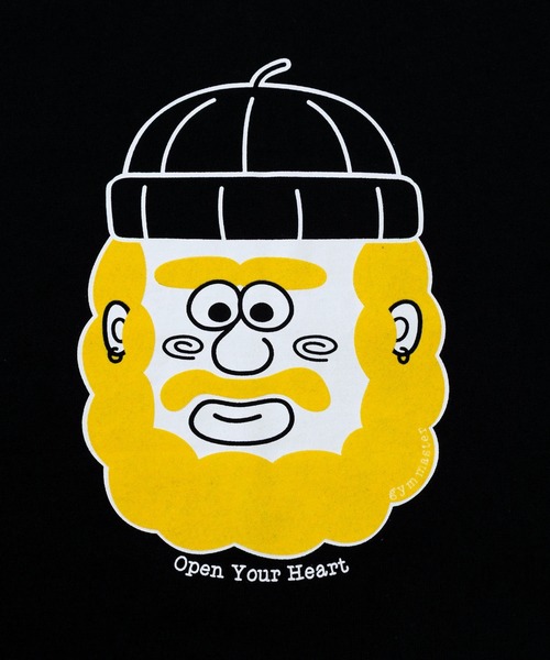 gym master(ジムマスター)の「gym master/ジムマスター 7.4oz open your heart Tee(Tシャツ/カットソー・メンズ・ライトグレー/ブラック・MEDIUM/LARGE/X-LARGE)」の4枚目の写真