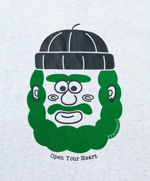 gym master(ジムマスター)の「gym master/ジムマスター 7.4oz open your heart Tee(Tシャツ/カットソー・メンズ・ライトグレー/ブラック・MEDIUM/LARGE/X-LARGE)」の11枚目の写真
