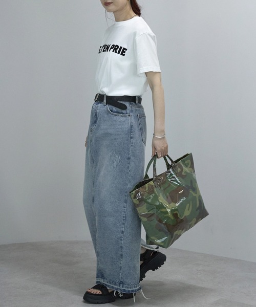 バニ様 確認ページ メタリックビニールトート セール】N16【ビニールバッグ】軽量・大容量クラフトペーパー