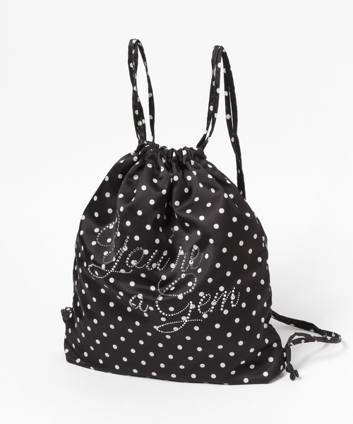 FOREVER 21（フォーエバー トゥエンティーワン）の「【2025SS】ラインストーンナップサック（バックパック/リュック・レディース・ブラック/ブルー・FREE）」の7枚目の写真