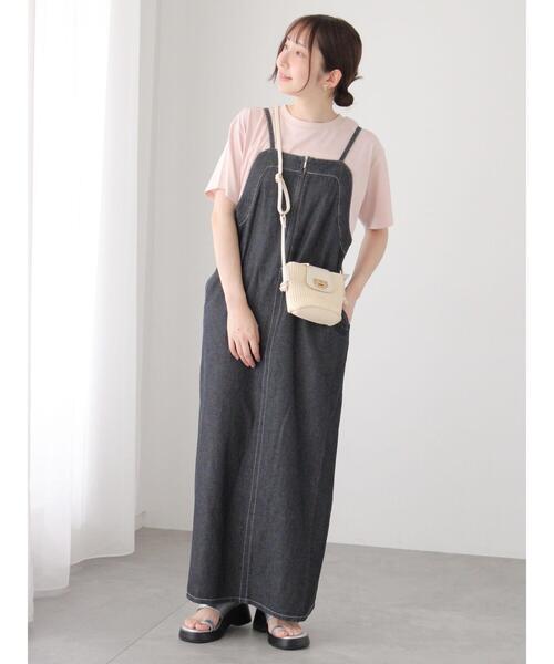 Te chichi TERRASSE（テチチテラス）の「【接触冷感】ドローイングフラワーTシャツ（Tシャツ/カットソー・レディース・ピンク/ブラック/チャコールグレー/オフホワイト・F）」の5枚目の写真