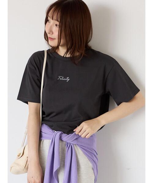 セール】【接触冷感】ドローイングフラワーTシャツ（Tシャツ