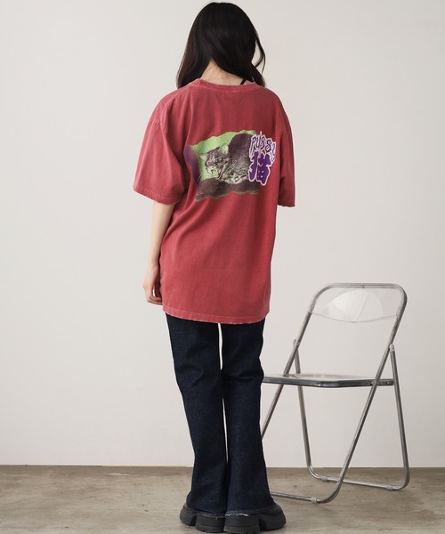 LONELY/論理（ロンリー）の「LONELY(論理)/ロンリー BAKE NEKO TEE Tシャツ（Tシャツ/カットソー・メンズ・ホワイト/レッド/ブラック・M/L/XL）」の17枚目の写真