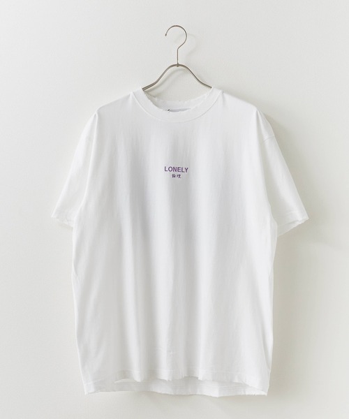 LONELY/論理（ロンリー）の「LONELY(論理)/ロンリー BAKE NEKO TEE Tシャツ（Tシャツ/カットソー・メンズ・ホワイト/レッド/ブラック・M/L/XL）」の4枚目の写真