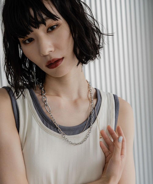 HARE（ハレ）の「MIXチェーンラリエットネックレス(HARE)（ネックレス・レディース・シルバー/シルバー系その他・FREE）」の13枚目の写真