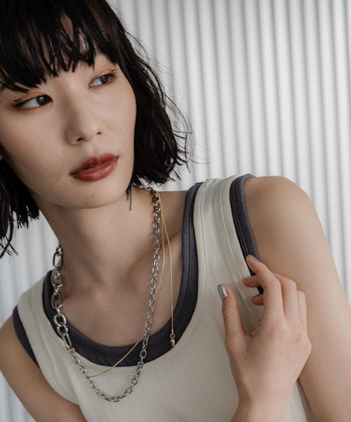 HARE（ハレ）の「MIXチェーンラリエットネックレス(HARE)（ネックレス・レディース・シルバー/シルバー系その他・FREE）」の14枚目の写真