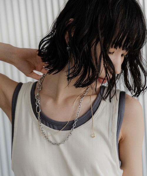HARE（ハレ）の「MIXチェーンラリエットネックレス(HARE)（ネックレス・レディース・シルバー/シルバー系その他・FREE）」の15枚目の写真