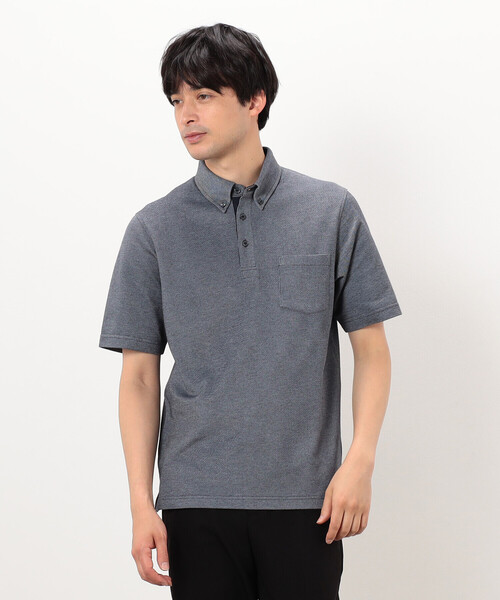 COMME CA ISM(コムサイズム)の「【吸水速乾】カノコポロシャツ(ポロシャツ・メンズ・ブルー/ブラック/ネイビー/ホワイト・MEDIUM/LARGE/X-LARGE)」の13枚目の写真