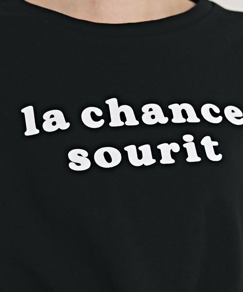 REDYAZEL(レディアゼル)の「フロントリボンTシャツ(Tシャツ/カットソー・レディース・ボルドー/ブラック/オフホワイト・FREE)」の14枚目の写真
