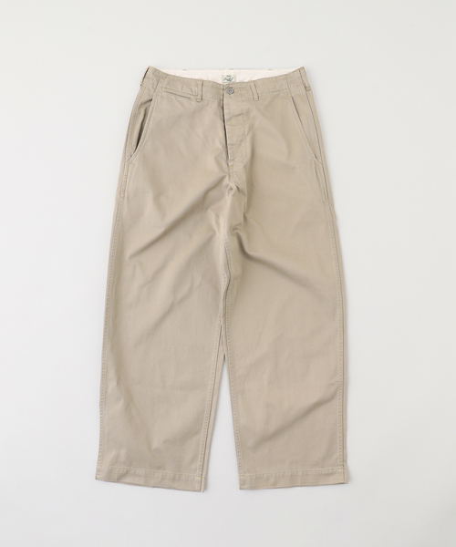 GOLD（ゴールド）の「GOLD / ゴールド SELVEDGE WEAPON WIDE TROUSERS（チノパンツ・メンズ・グレー/ベージュ系その他・LARGE/MEDIUM）」の2枚目の写真