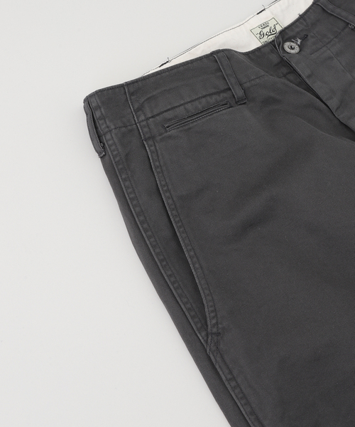 GOLD（ゴールド）の「GOLD / ゴールド SELVEDGE WEAPON WIDE TROUSERS（チノパンツ・メンズ・グレー/ベージュ系その他・LARGE/MEDIUM）」の4枚目の写真