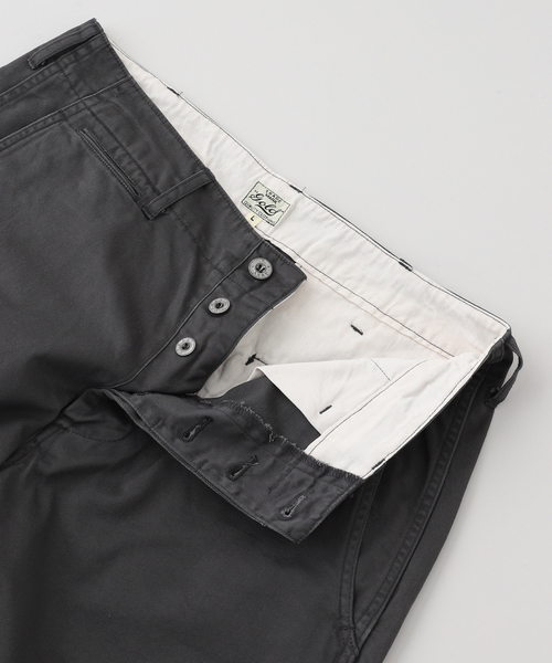 GOLD（ゴールド）の「GOLD / ゴールド SELVEDGE WEAPON WIDE TROUSERS（チノパンツ・メンズ・グレー/ベージュ系その他・LARGE/MEDIUM）」の6枚目の写真