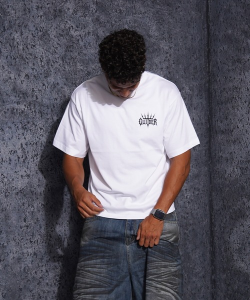 GUIDER（ガイダー）の「【GUIDER】クラウン グラフィック Tシャツ / Crown Graphic T-Shirt（Tシャツ/カットソー・メンズ・ネイビー/ブラック/ホワイト・L/M/S）」の7枚目の写真