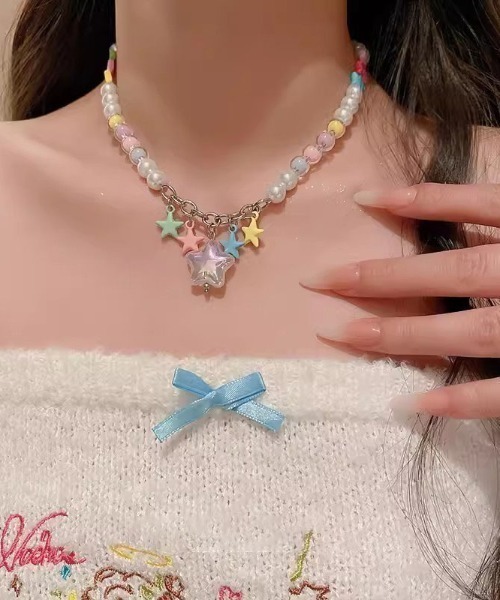 TONE SELECT GOODS(トーンセレクトグッズ)の「【urge select】カラフル POP チャーム ビーズ ネックレス【10パターン展開】(ネックレス・レディース・その他4/その他7/その他9/その他6/その他1/その他2/その他3/その他5/その他8/その他10・FREE)」の3枚目の写真
