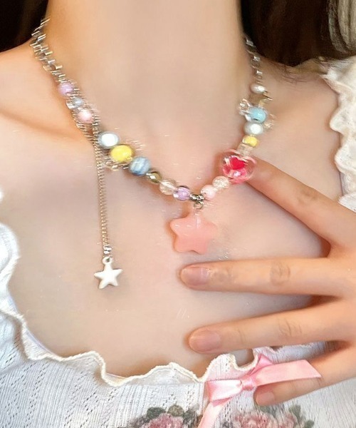 TONE SELECT GOODS(トーンセレクトグッズ)の「【urge select】カラフル POP チャーム ビーズ ネックレス【10パターン展開】(ネックレス・レディース・その他4/その他7/その他9/その他6/その他1/その他2/その他3/その他5/その他8/その他10・FREE)」の10枚目の写真