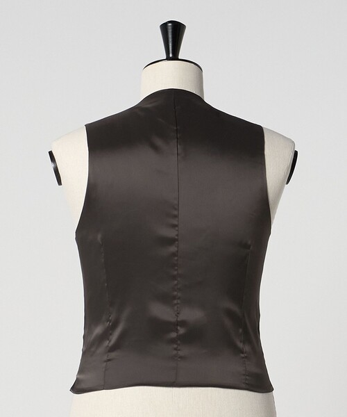 green label relaxing(グリーンレーベルリラクシング)の「A+ TWPU サージ スリム 5B セットアップベスト -ウォッシャブル-(スーツベスト・メンズ・ブラック/ダークブラウン/ネイビー/ロイヤルブルー・L/XS/S/XXL/XL/M)」の6枚目の写真