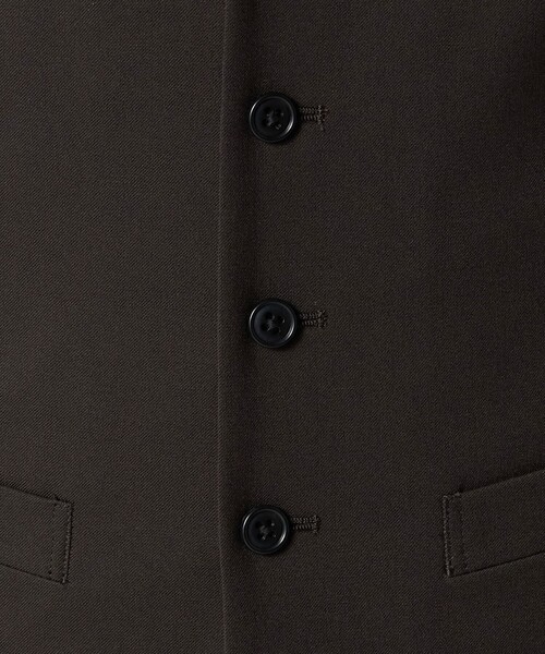 green label relaxing(グリーンレーベルリラクシング)の「A+ TWPU サージ スリム 5B セットアップベスト -ウォッシャブル-(スーツベスト・メンズ・ブラック/ダークブラウン/ネイビー/ロイヤルブルー・L/XS/S/XXL/XL/M)」の9枚目の写真