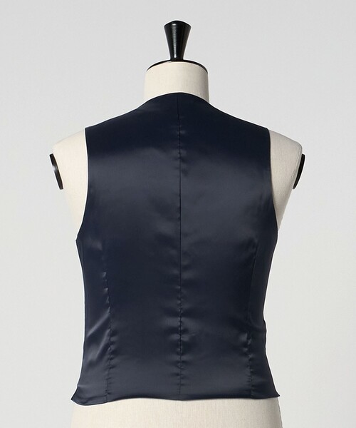 green label relaxing(グリーンレーベルリラクシング)の「A+ TWPU サージ スリム 5B セットアップベスト -ウォッシャブル-(スーツベスト・メンズ・ブラック/ダークブラウン/ネイビー/ロイヤルブルー・L/XS/S/XXL/XL/M)」の11枚目の写真