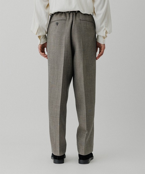 ADAM ET ROPE'（アダムエロペ）の「ダブルフェイス シャークスキンスラックス（スラックス・メンズ・グレー・L/M）」の3枚目の写真