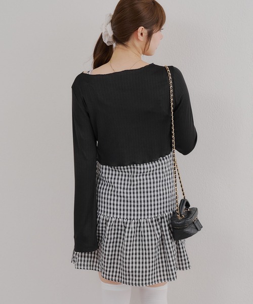 Another Branch olive des olive(アナザーブランチオリーブデオリーブ)の「ボレロ×キャミチュニックSET(ワンピース・レディース・ブラウン/ブラック/オフホワイト・FREE)」の16枚目の写真