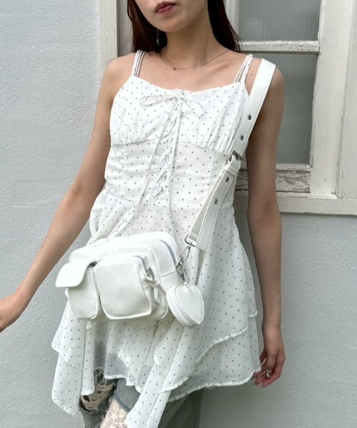 OLIVE des OLIVE（オリーブデオリーブ）の「ハートポーチ付きショルダーバッグ（ショルダーバッグ・レディース・ピンク/オフホワイト/ブラック・FREE）」の13枚目の写真