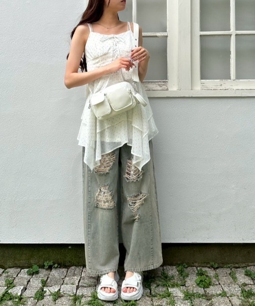 OLIVE des OLIVE（オリーブデオリーブ）の「ハートポーチ付きショルダーバッグ（ショルダーバッグ・レディース・ピンク/オフホワイト/ブラック・FREE）」の15枚目の写真