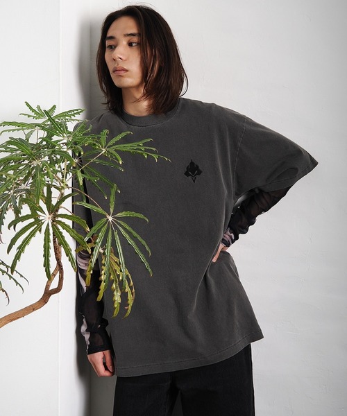RADIO EVA(ラヂオエヴァ)の「RADIO EVA A297 EVA-01 Embroidery T-Shirt(Tシャツ/カットソー・メンズ・グリーン/パープル/グレー・LARGE/X-LARGE/MEDIUM)」の5枚目の写真