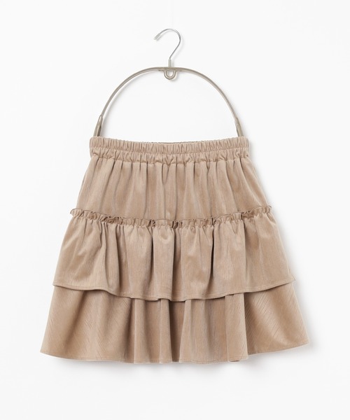 Honeys（ハニーズ）の「フリルミニスカート（スカート・レディース・アイボリー/ベージュ/ブラウン・S/M/L）」の5枚目の写真
