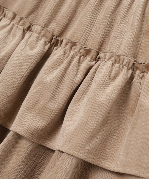 Honeys（ハニーズ）の「フリルミニスカート（スカート・レディース・アイボリー/ベージュ/ブラウン・S/M/L）」の12枚目の写真