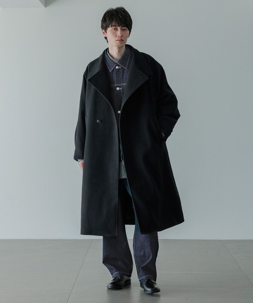 LOWRYS FARM（ローリーズファーム）の「【LFM(U)】ウールライクスタンドコート　 494439（チェスターコート・メンズ・チャコールグレー/ブラック/ブラウン・MEDIUM/LARGE）」の6枚目の写真