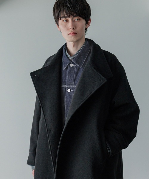 LFM(U)】ウールライクスタンドコート 494439（チェスターコート