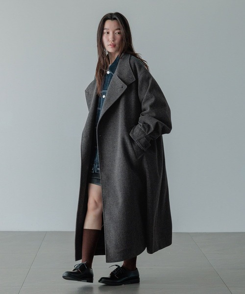 LFM(U)】ウールライクスタンドコート サイズL LOWRYS FARM｜ウール