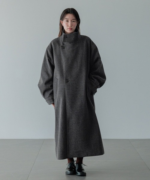 セール】【LFM(U)】ウールライクスタンドコート 494439（チェスター