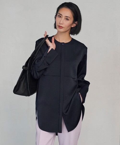 【未使用】ICB アイシービー ロングカットソー チュニック ブラック セール】 【店頭売れ筋】Geometric 5分袖ワンピース （ミニ丈