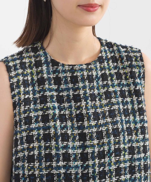 PICCIN PERLA（ピッチンペルラ）の「ポケットパールツイードワンピース（ワンピース・レディース・レッド系その他/ブルー系その他・M/S）」の13枚目の写真