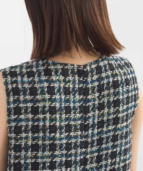 PICCIN PERLA（ピッチンペルラ）の「ポケットパールツイードワンピース（ワンピース・レディース・レッド系その他/ブルー系その他・M/S）」の14枚目の写真