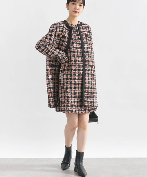 PICCIN PERLA（ピッチンペルラ）の「ポケットパールツイードワンピース（ワンピース・レディース・レッド系その他/ブルー系その他・M/S）」の12枚目の写真