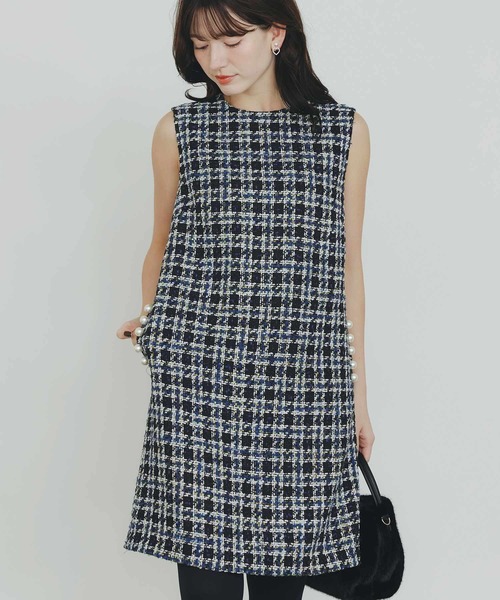 PICCIN PERLA（ピッチンペルラ）の「ポケットパールツイードワンピース（ワンピース・レディース・レッド系その他/ブルー系その他・M/S）」の20枚目の写真