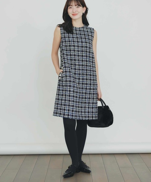 PICCIN PERLA（ピッチンペルラ）の「ポケットパールツイードワンピース（ワンピース・レディース・レッド系その他/ブルー系その他・M/S）」の21枚目の写真