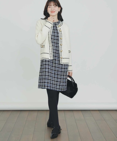 PICCIN PERLA（ピッチンペルラ）の「ポケットパールツイードワンピース（ワンピース・レディース・レッド系その他/ブルー系その他・M/S）」の18枚目の写真