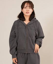 RIKKA FEMME/リッカファム ロゴワッペンパーカー ジップアップフーディー RF25FW09