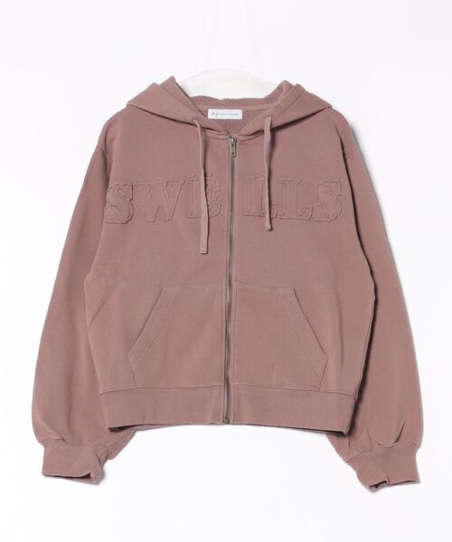 ムラサキスポーツ(ムラサキスポーツ)の「RIKKA FEMME/リッカファム ロゴワッペンパーカー ジップアップフーディー RF25FW09(パーカー・レディース・レッド/ブラウン/チャコールグレー・FREE)」の11枚目の写真