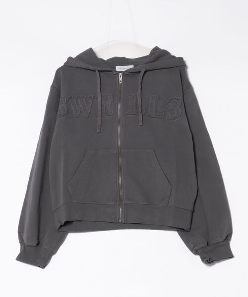 ムラサキスポーツ(ムラサキスポーツ)の「RIKKA FEMME/リッカファム ロゴワッペンパーカー ジップアップフーディー RF25FW09(パーカー・レディース・レッド/ブラウン/チャコールグレー・FREE)」の18枚目の写真